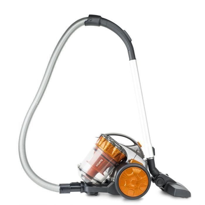 HKoeNIG Compact + aspirador multiciclónico sin bolsa - Tubo telescópico de aluminio - Clase A HKoeNIG Compact + aspirador multiciclónico sin bolsa - Tubo telescópico de aluminio - Clase A