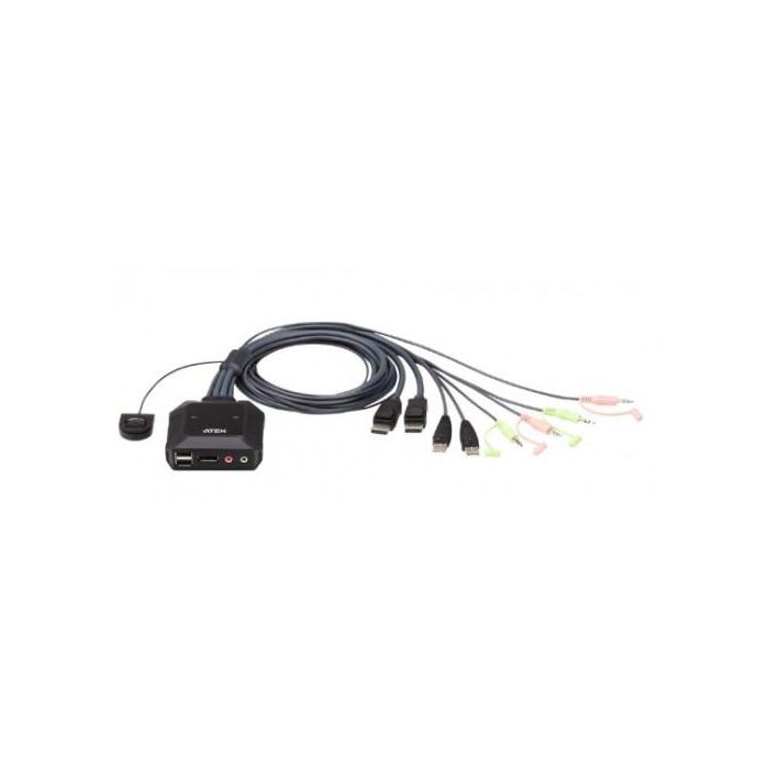 Aten CS22DP Interruptor KVM USB y DisplayPort, Resolución 2560x1600, Negro 0 Aten CS22DP Interruptor KVM USB y DisplayPort, Resolución 2560x1600, Negro 0