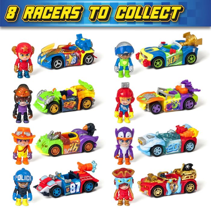 Expositor 8 Vehículos T-Racers Ii Wheel Ptr2D208In00 Box 3