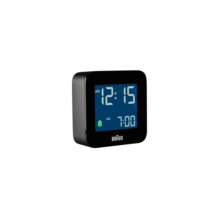 Reloj despertador digital negro BC-08-B Braun