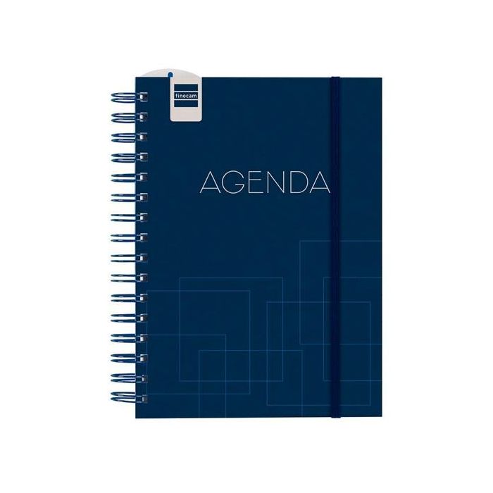 Agenda Finocam Azul Cuarto 15,5 x 21,5 cm 2024-2025