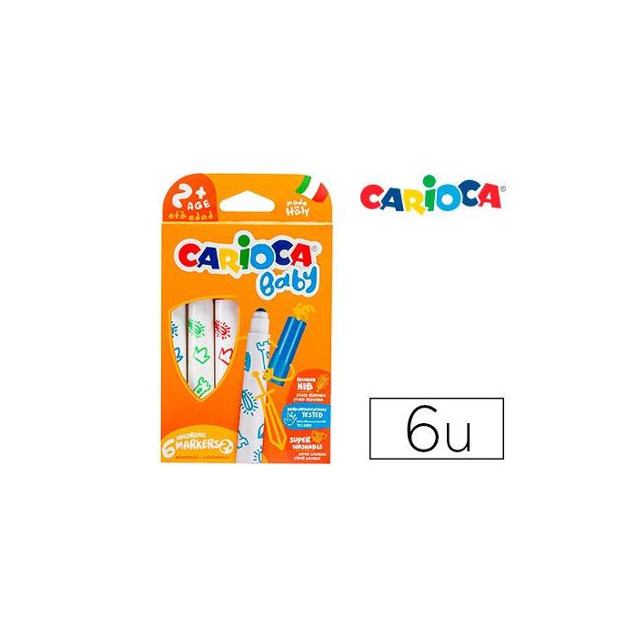 Rotulador Carioca Baby 2 Años Caja 6 Colores Surtidos