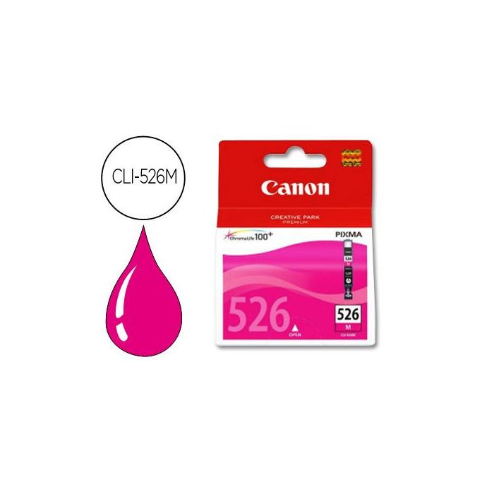 Canon Tinta Magenta Ip4850 - Ix6550 - Mg5150, 5250,6150,8150 - Mx715, 885, 895 - Mg8250, 6250, 5350- Ip4950 - Cli526M