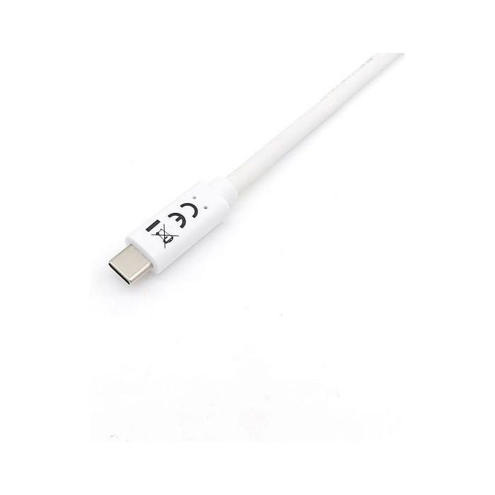 EQUIP 128361 Cable USB-C 3.2 Macho a Macho 1m 60W PD 5Gbps Blanco
