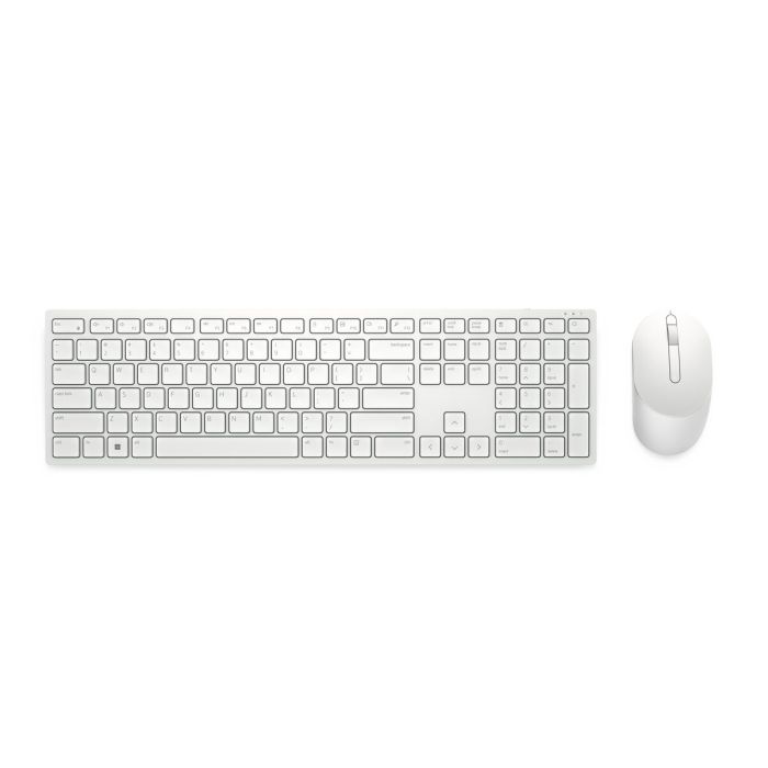 Teclado Dell KM5221W-WH-SPN Blanco Negro Qwerty Español