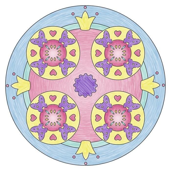 Ravensburger Mandala design Unicornio, Set de Dibujo y Coloreo Famosos Mandalas con Temática de Unicornios para Niñas, Edad Recomendada 6+ años 1