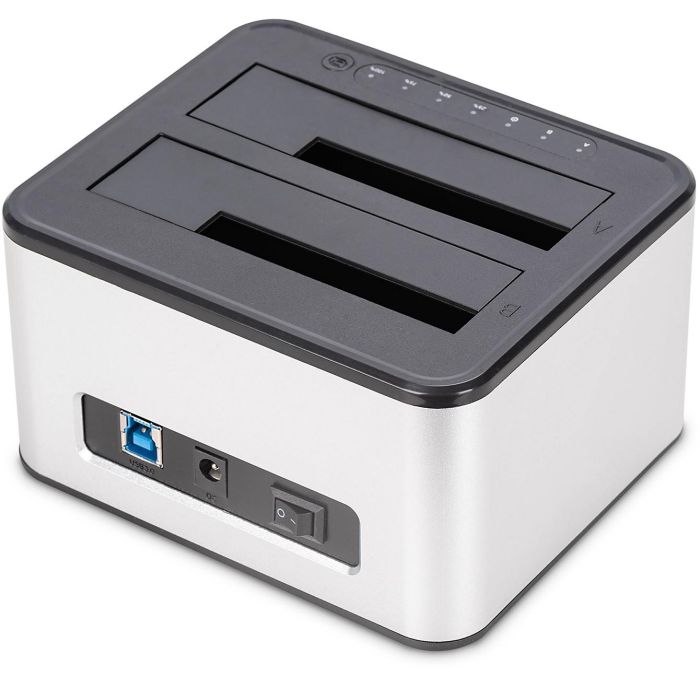DIGITUS Docking USB ->2x 2.5"/3.5" SATA HHD. SSD silber 1