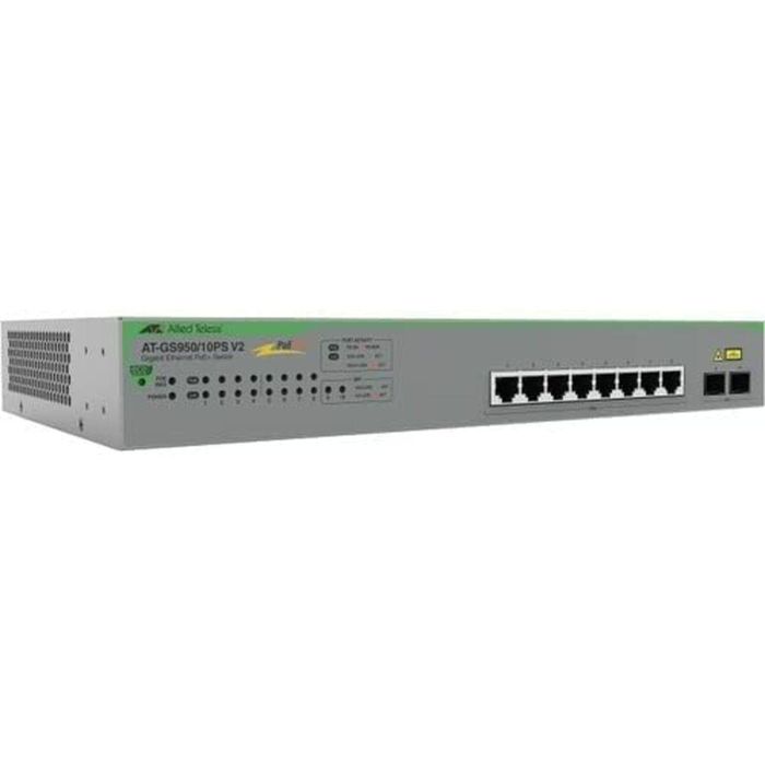 Allied Telesis GS950/10PS Switch Gestionado WebSmart Gigabit Ethernet 8x PoE+ 2x SFP Full Dúplex 1