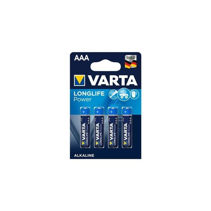 Varta Pila Alcalina LR03 AAA Longlife Power Blister 4 Unidades Ø10,5x44,5mm