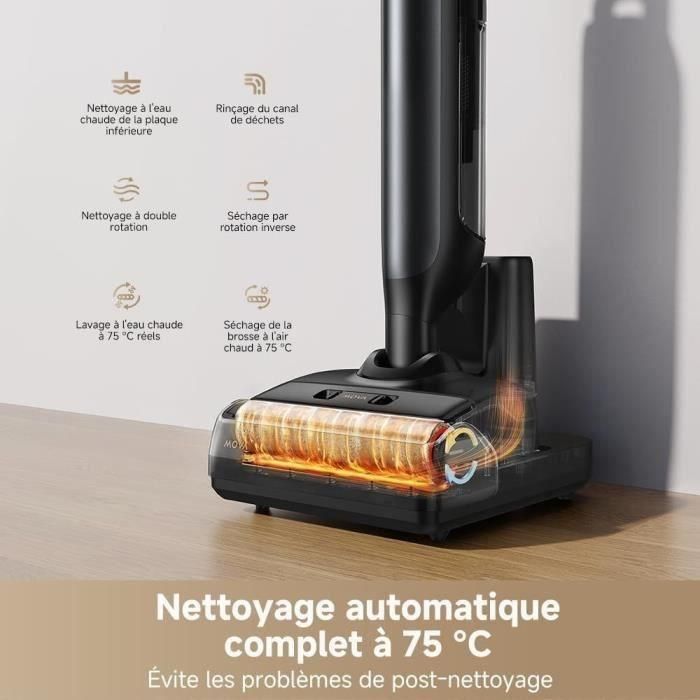 Mova DRE1730112647400 - Aspiradora en seco y húmedo Flexible y giratoria 90° - Lavado con cepillo 75°C - Succión 18 kPa 5