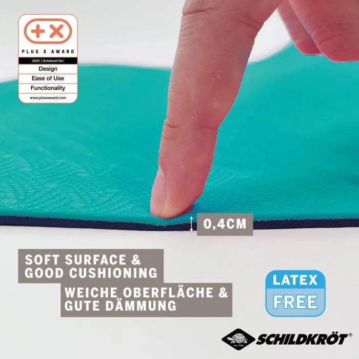 Schildkrot Esterilla de yoga SCH4000885602685 - Bicolor antracita/azul petróleo - 180 x 61 cm - 4 mm grosor 2 Schildkrot Esterilla de yoga SCH4000885602685 - Bicolor antracita/azul petróleo - 180 x 61 cm - 4 mm grosor 2