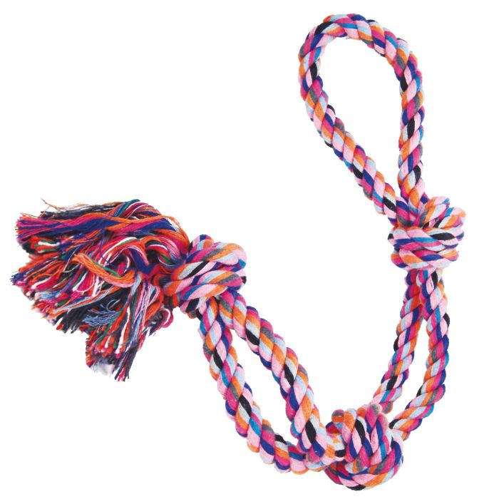 Juguete Algodón 2Cuerdas 3Nudos 16 mm*57 cm