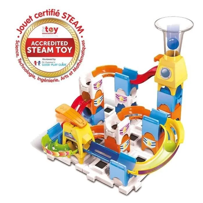 VTECH Marble Rush Juego de Descubrimiento XS100 Circuito Canicas 4+ Años Idioma Francés 1