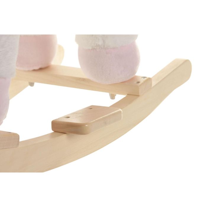 DKD Home Decor Mecedora infantil, unicornio, poliéster/madera, blanco/natural, 33 x 50 x 64 cm 3 DKD Home Decor Mecedora infantil, unicornio, poliéster/madera, blanco/natural, 33 x 50 x 64 cm 3