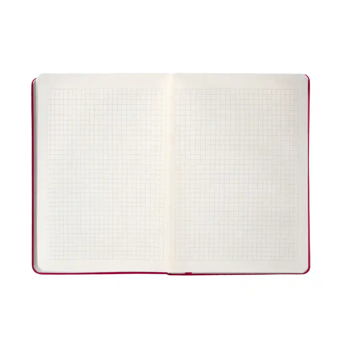 Antartik Cuaderno A4 Tapa Dura Hojas Cuadriculadas Burdeos 100 Hojas 80 gr FSC 7