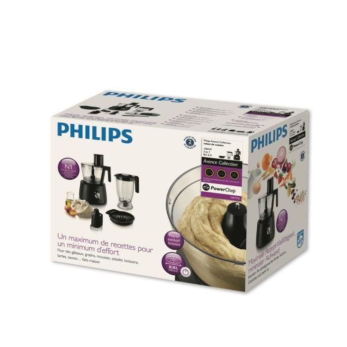 PHILIPS HR7776 / 90 Robot multifunción de la colección Avance - Negro 4 PHILIPS HR7776 / 90 Robot multifunción de la colección Avance - Negro 4