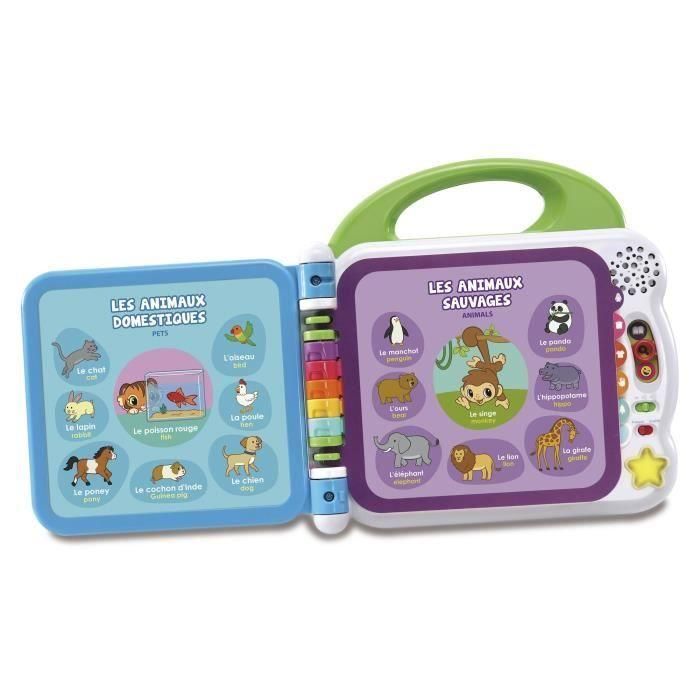 VTech Mi Primer Libro Ilustrado Bilingüe Interactivo con 100 Palabras para Bebés 1.5-4 Años 1 VTech Mi Primer Libro Ilustrado Bilingüe Interactivo con 100 Palabras para Bebés 1.5-4 Años 1