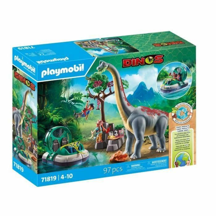 Playmobil 71819 Brachiosaurus, Exploradores, Aerodeslizador Playmobil 71819 Brachiosaurus, Exploradores, Aerodeslizador