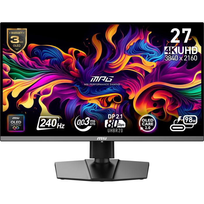 MSI 9S6-3CD79A-016 Monitor gaming QD-OLED 27" (68.6cm) MPG OLED 272URXDE 4K UHD para una experiencia visual superior 0 MSI 9S6-3CD79A-016 Monitor gaming QD-OLED 27" (68.6cm) MPG OLED 272URXDE 4K UHD para una experiencia visual superior 0