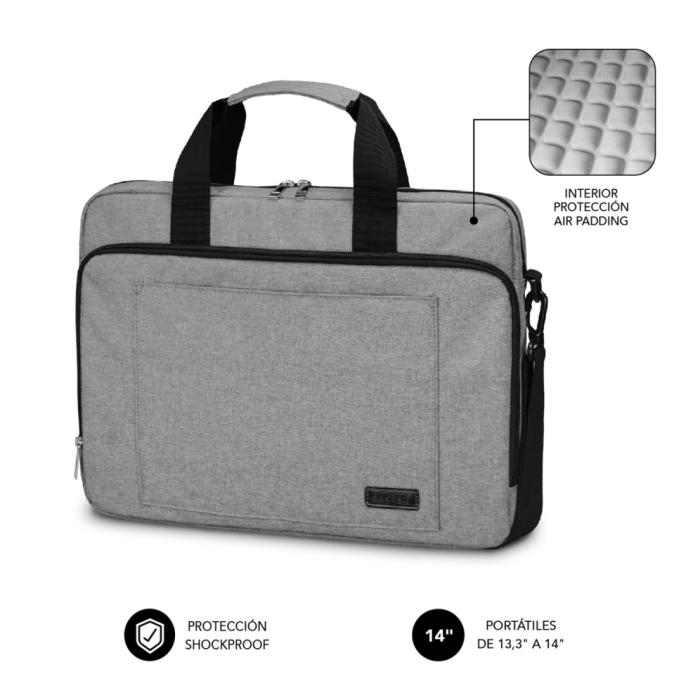 SUBBLIM Maletin Air Padding Laptop bag 13,3-14" Grey SUBBLIM Maletin Air Padding Laptop bag 13,3-14" Grey
