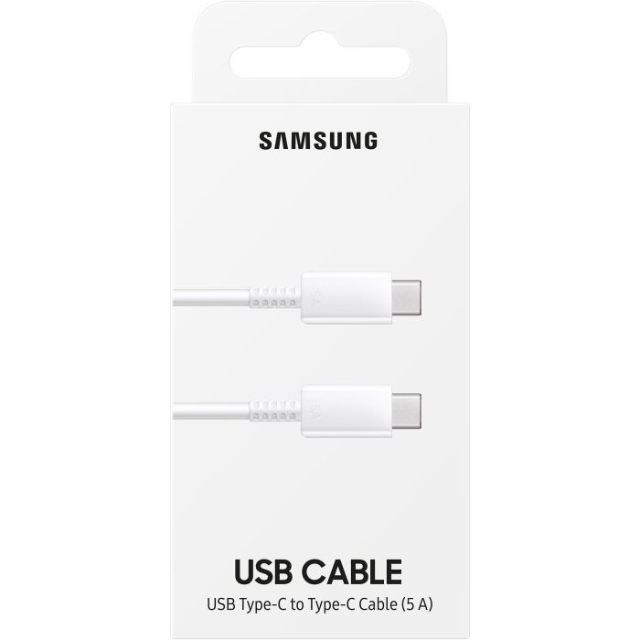 Samsung EP-DN975BWEGWW Cable USB-C a USB-C, Carga Rápida 5A, 1 Metro, Blanco 3