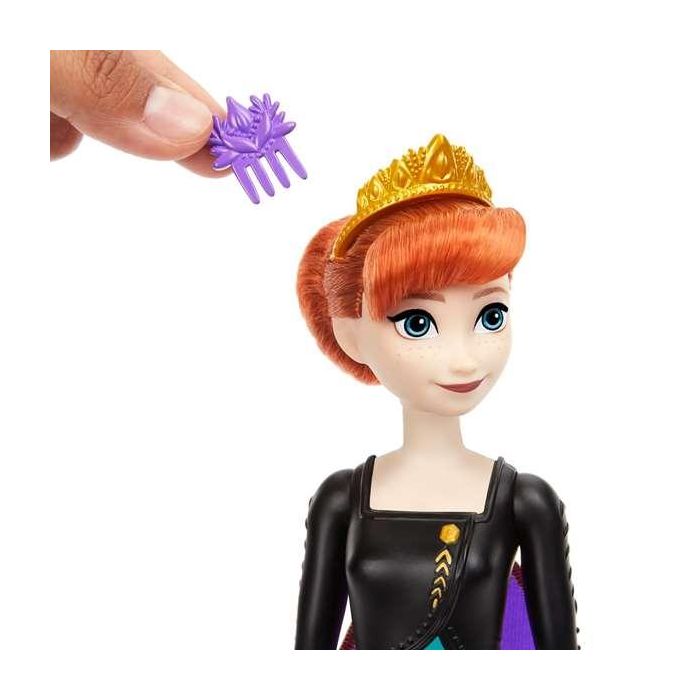 Muñeca frozen anna spin and reveal.incluye 11 sorpresas 5 accesorios y 5 pegatinas con una escena de juego inspirada en la pelicula. 5