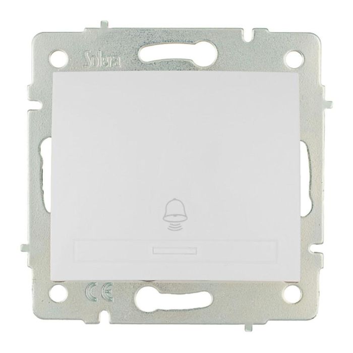 Solera Pulsador timbre Europa 10A 250V Blanco 83x81mm ERP03QC 0 Solera Pulsador timbre Europa 10A 250V Blanco 83x81mm ERP03QC 0