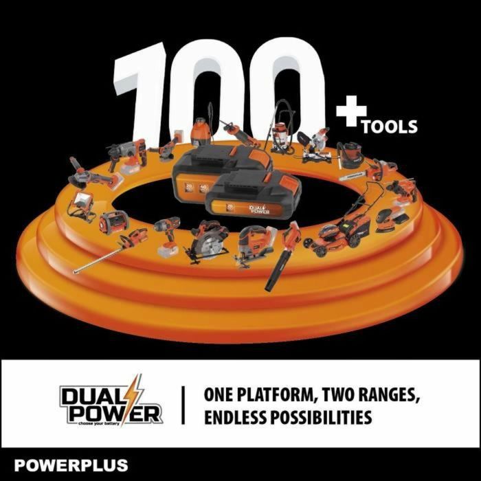 Cortasetos Powerplus DualPower Powdpg75380 40 V 2