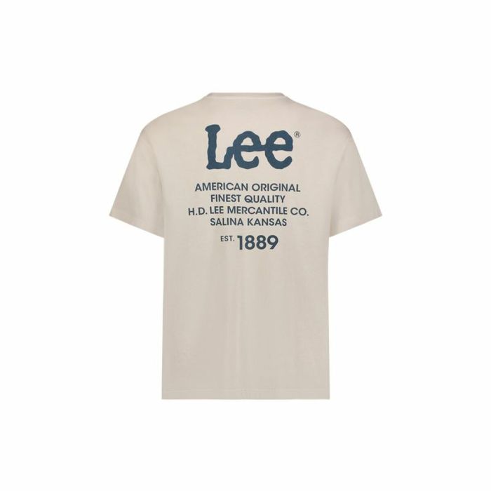 Camiseta de Manga Corta Hombre Lee Loose Marrón claro 1