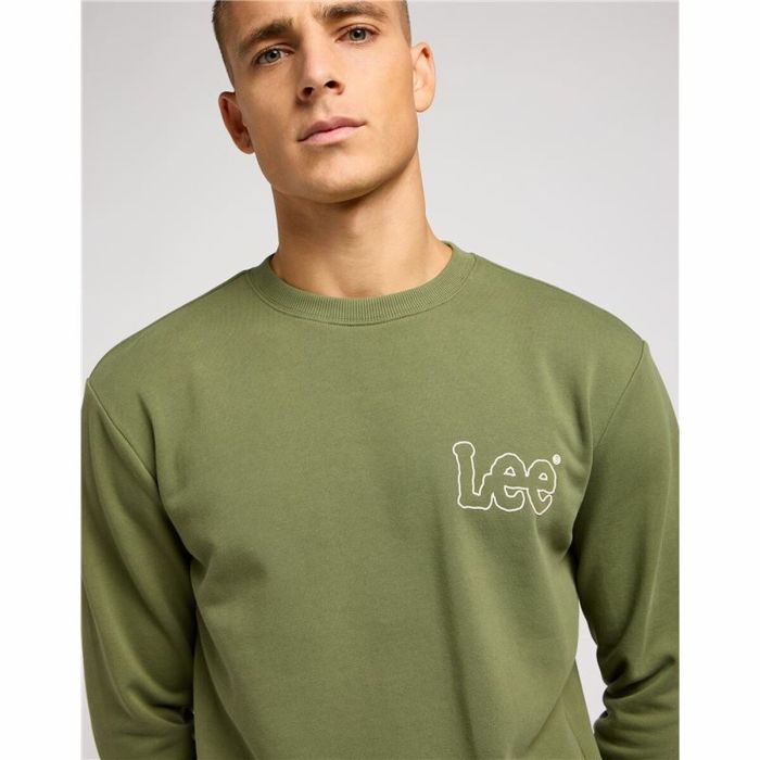 Sudadera sin Capucha Hombre Lee Wobbly Caqui 1