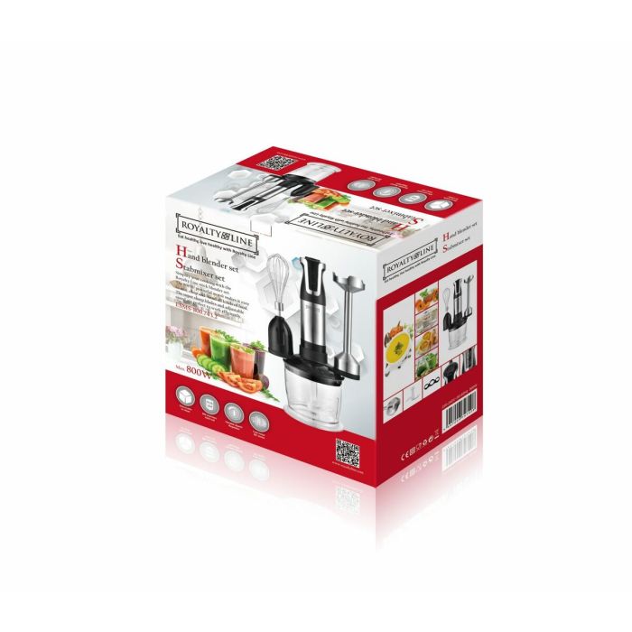 Batidora de Mano Royalty Line Negro 800 W 1