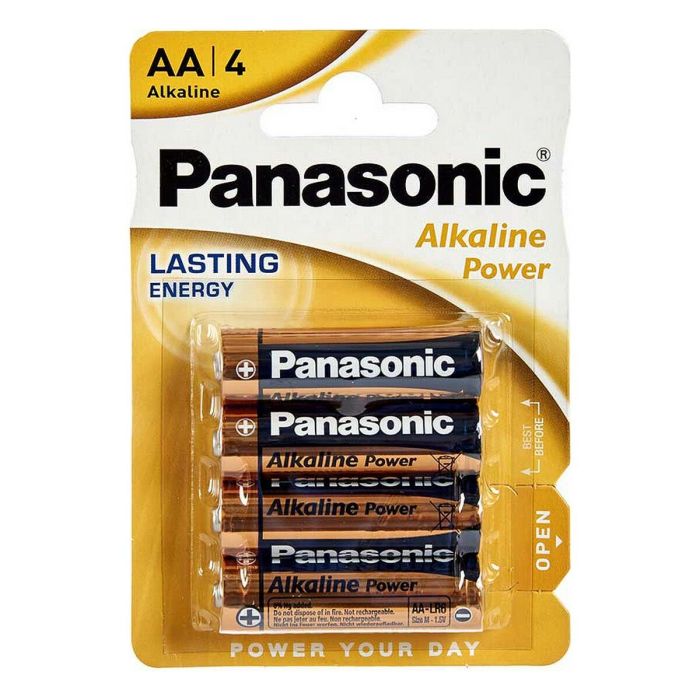 Pilas Alcalinas Panasonic 1x4 LR6APB LR6 AA (12 Unidades) 1