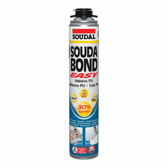 Espuma adhesiva soudabond easy pistola 750 ml soudal