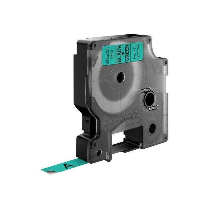 Cinta Laminada para Rotuladoras Dymo D1 40919 LabelManager™ Negro Verde 9 mm (5 Unidades) 1