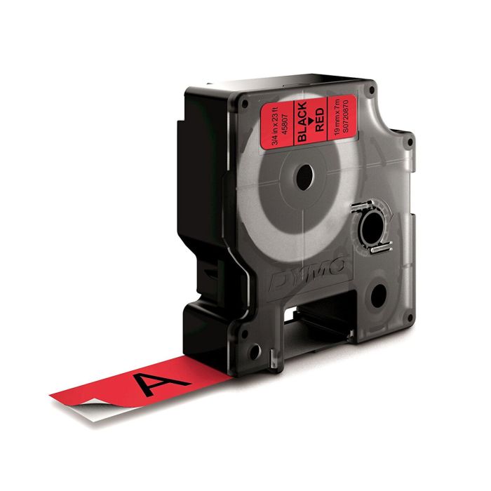 Cinta Laminada para Rotuladoras Dymo D1 45807 LabelManager™ Rojo Negro 19 mm (5 Unidades) 2