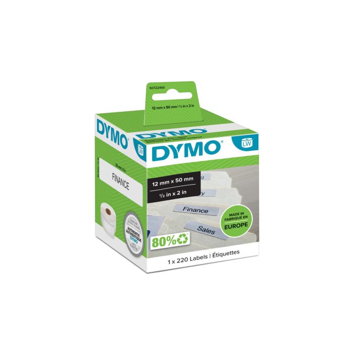 Dymo Cinta De Transferencia Térmica 99017 Blanco De 50x12 mm Labelwrite 400, 400 Turbo, 450 , 450 Turbo. Adhesivas. - S0722460