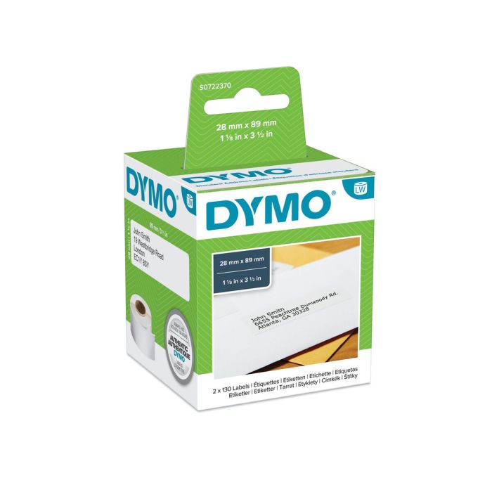 Etiquetas para Impresora Dymo 99010 28 x 89 mm LabelWriter™ Blanco Negro (6 Unidades) 2