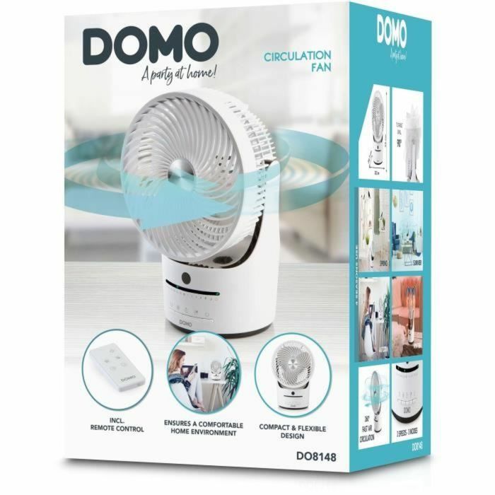 Ventilador de Sobremesa DOMO DO8148 Blanco 45 W 5