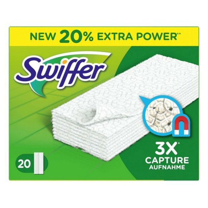 Recambio para Mopas Swiffer Mopa Polvo Seco (20 Unidades) (20 uds) Recambio para Mopas Swiffer Mopa Polvo Seco (20 Unidades) (20 uds)