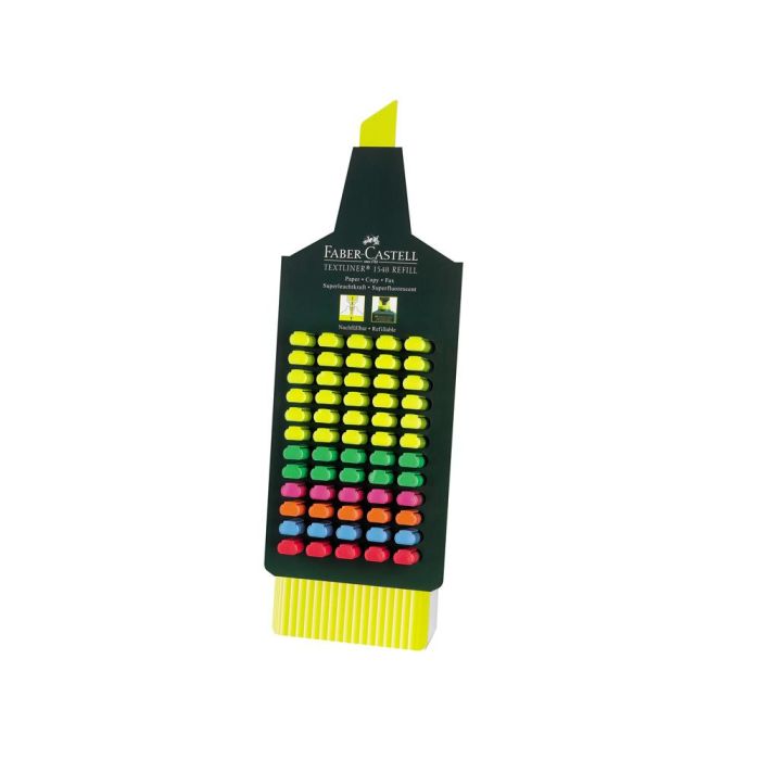 Rotulador Faber Fluorescente 48 Expositor 60 Unidades Colores Surtidos 1