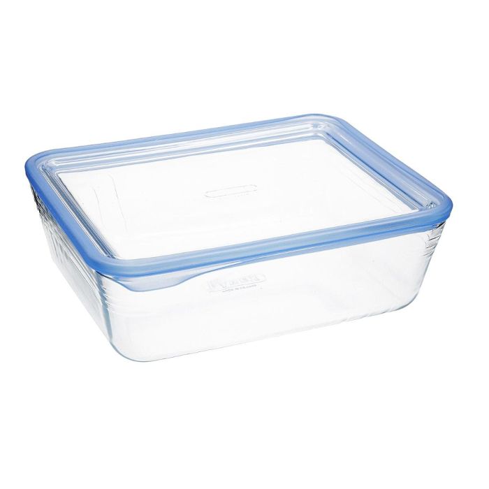 Hermético Rectangular Boro Pure Glass Pyrex 19x14x5 cm - 0,8 L