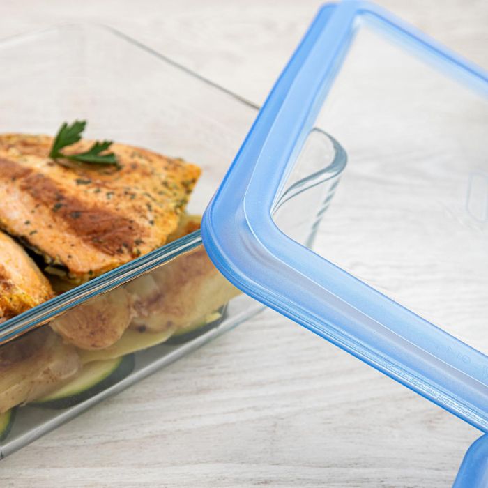 Hermético Rectangular Boro Pure Glass Pyrex 22x17X8 cm - 1,5 L 2