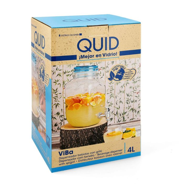 Dispensador de Bebidas con Tapa Viba Quid 4 L 5