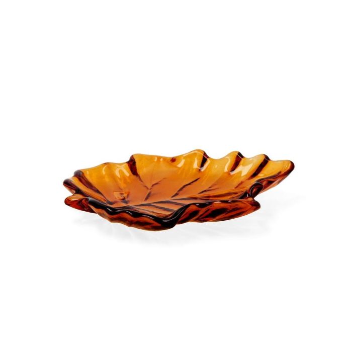 Bandeja Forma Hoja Vidrio Musgo Quid 14x14,5 cm (24 Unidades) 1 Bandeja Forma Hoja Vidrio Musgo Quid 14x14,5 cm (24 Unidades) 1