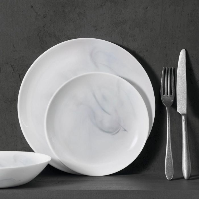 Set 4 Platos Hondos Opal Diwali Marbre Blan Luminarc 20 cm 3