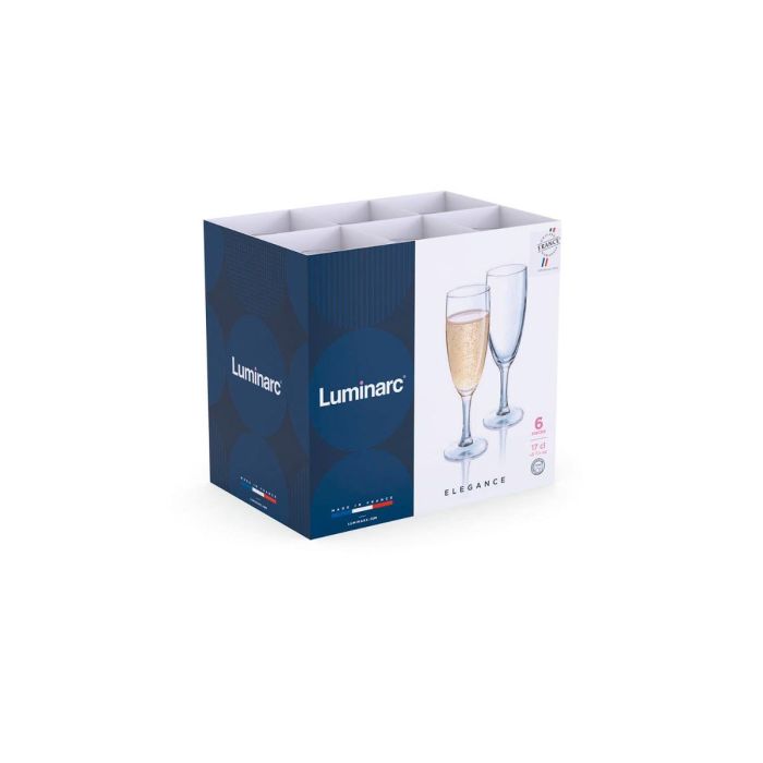 Copa Flauta Vidrio Elegance Luminarc 17 cL 4