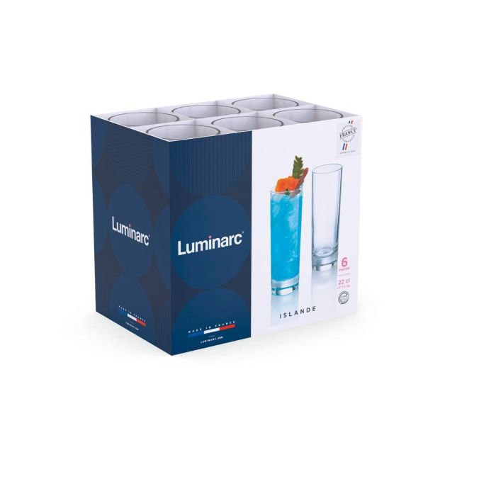 Vaso Alto Vidrio Islande Luminarc 22 cL 3