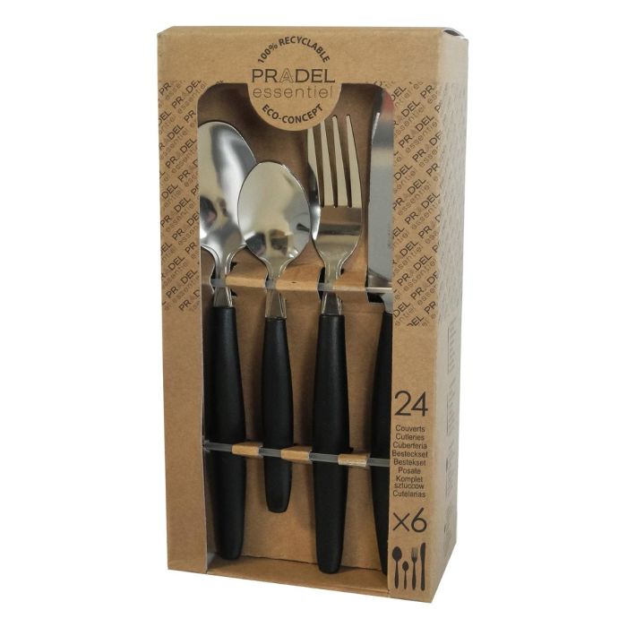 Set 24 Cubiertos Mango Pp Pure Pradel 18-0-1,5 mm 1