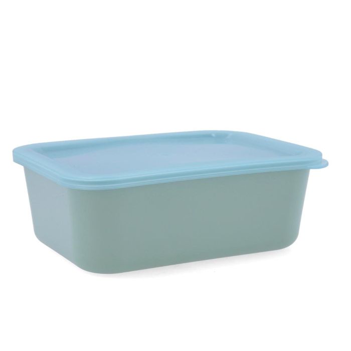 Recipiente Rectangular Rpet Tapa Inspira Quid 1340 mL, 19,3x14,2x6,8 cm