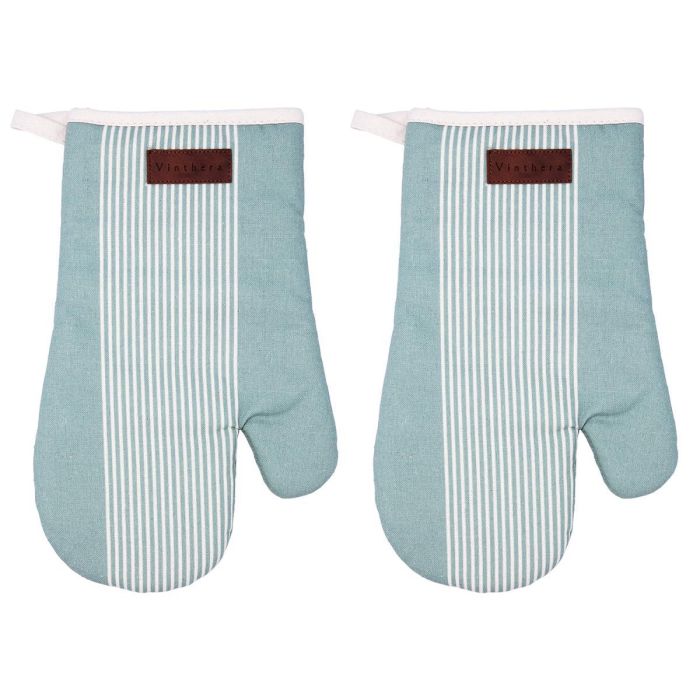 Vinthera Set de 2 Manoplas para Horno Okapi Reciclado Bicolor 18x28 cm con Sello Oeko-Tex Vinthera Set de 2 Manoplas para Horno Okapi Reciclado Bicolor 18x28 cm con Sello Oeko-Tex
